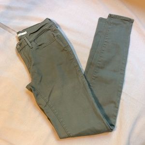Levi's Olive Green Skinny Jean